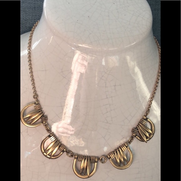 J.Crew Gold Statement Necklace - Picture 2 of 8